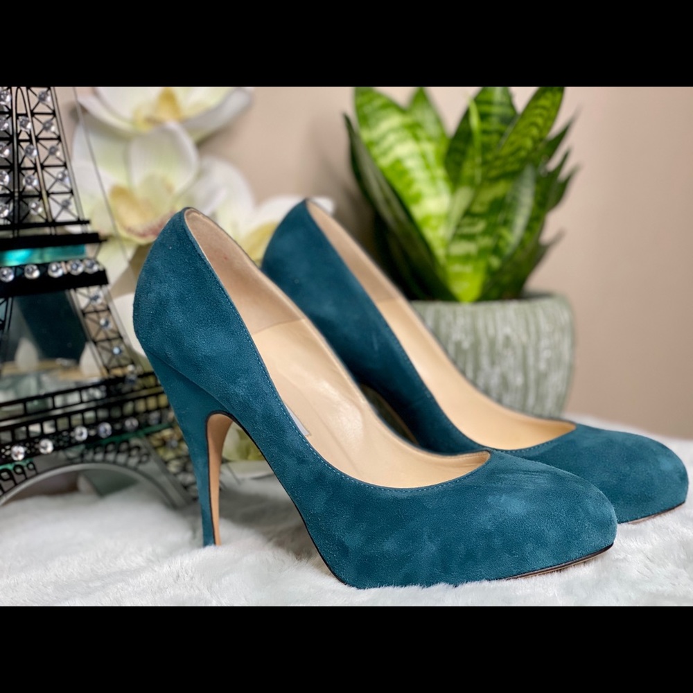 BRIAN ATWOOD SUEDE PLATFORM PUMPS